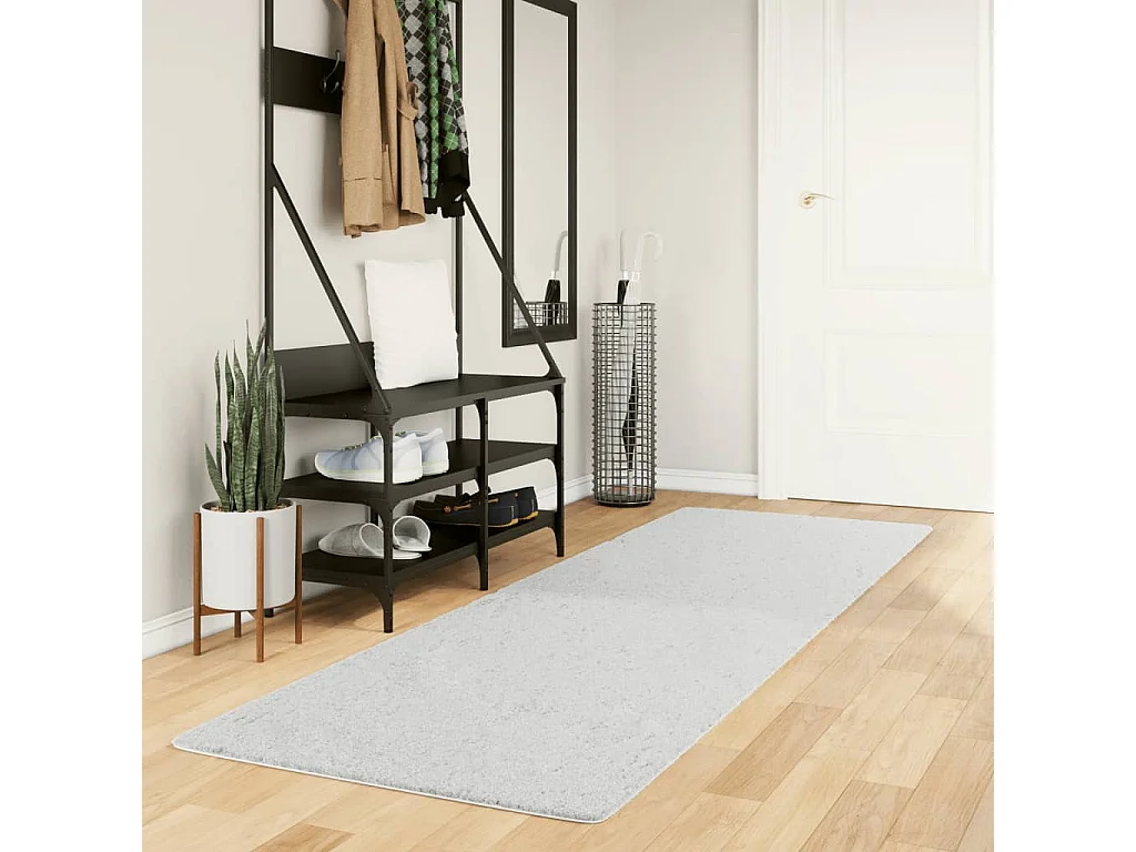 Tappeto a pelo corto OVIEDO grigio 80x250 cm