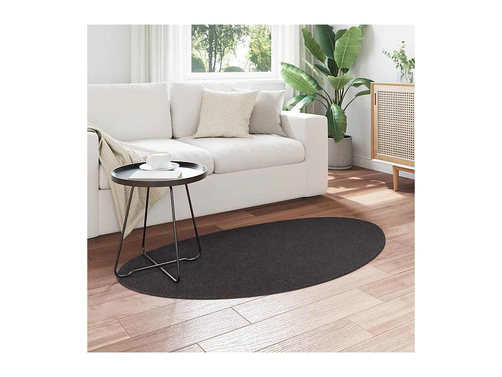 Tapis Anthracite 80 x 150 cm Polyester