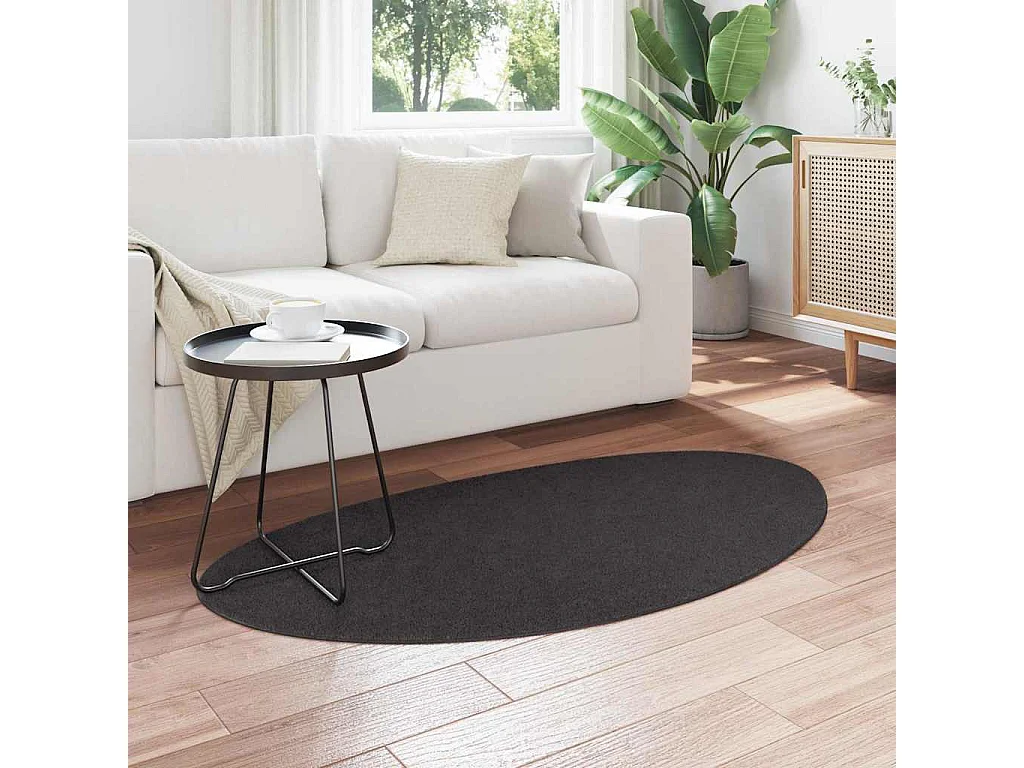 Tapis Anthracite 80 x 150 cm Polyester