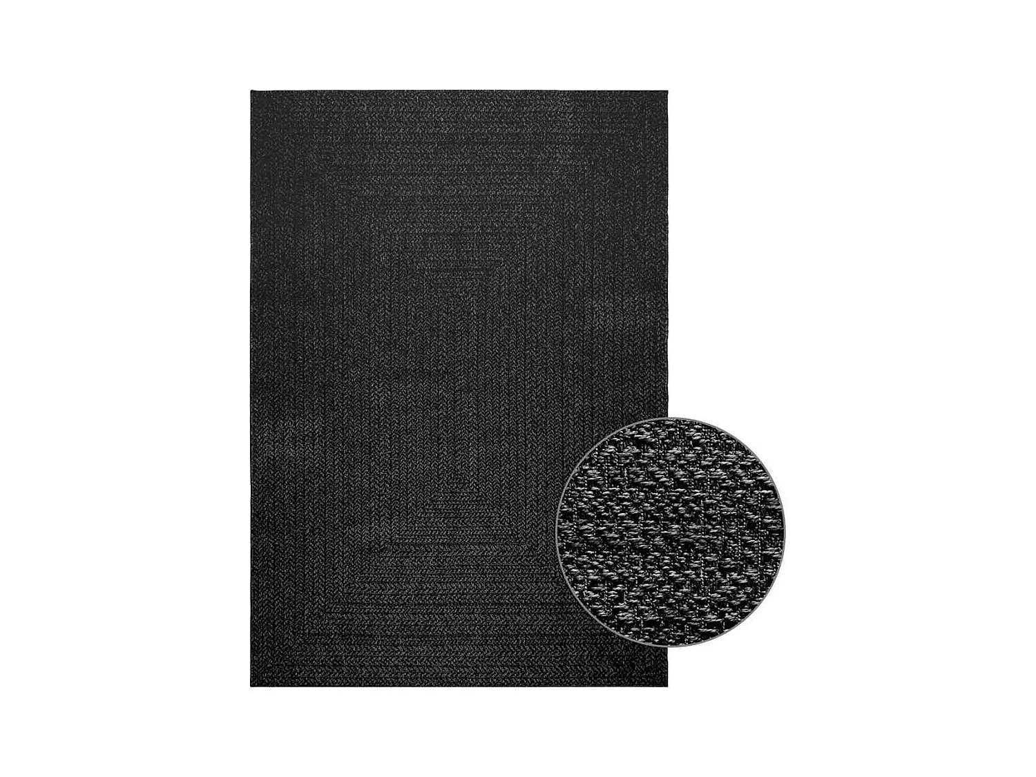 Tapis ZIZUR 160x230 cm aspect de jute intérieur extérieur