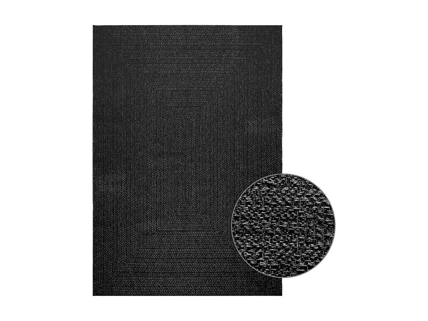 Tapis ZIZUR 160x230 cm aspect de jute intérieur extérieur