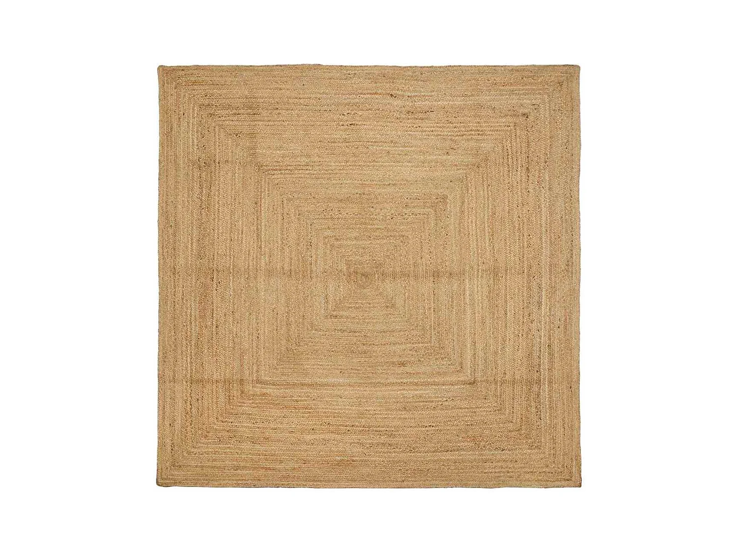 Tappeto beige 300 x 300 cm in juta