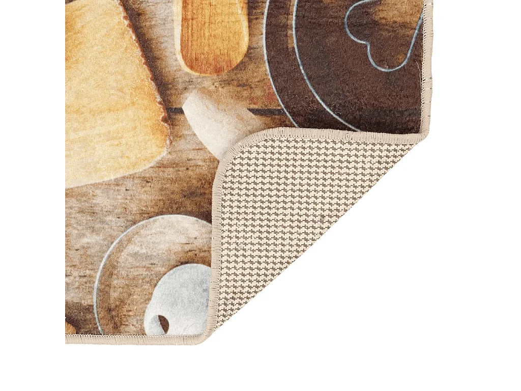 Tappeto da cucina multicolore 60x180 cm lavabile antiscivolo