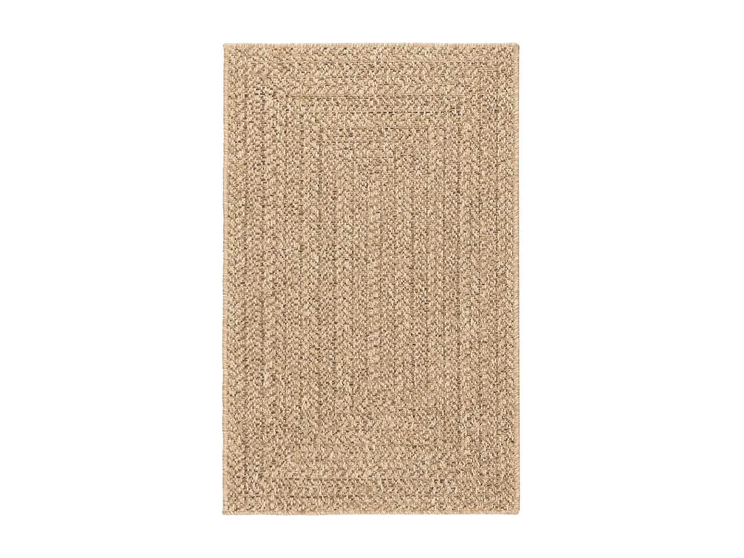 Tapis ZIZUR beige 160x230 cm aspect de jute intérieur extérieur