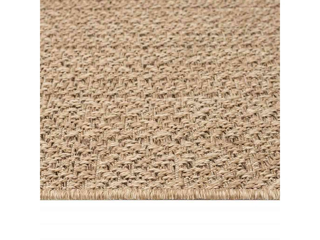 Tapis ZIZUR beige 160x230 cm aspect de jute intérieur extérieur
