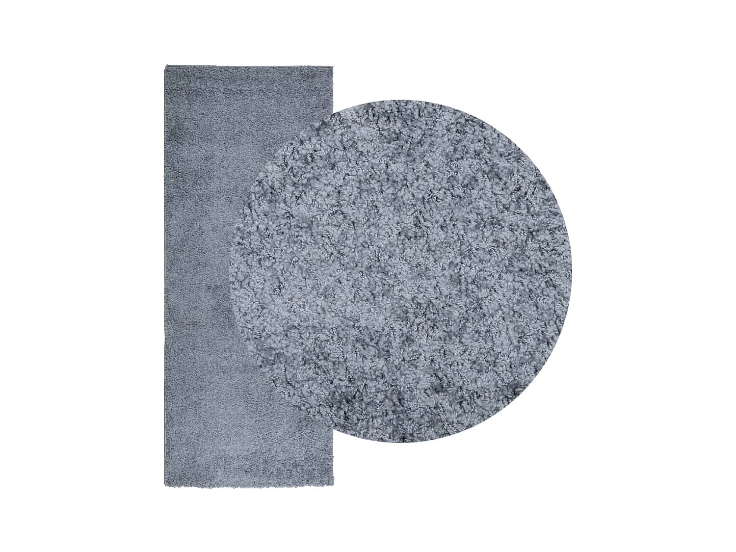 Tappeto shaggy PAMPLONA, pelo lungo, blu moderno, 80x200 cm