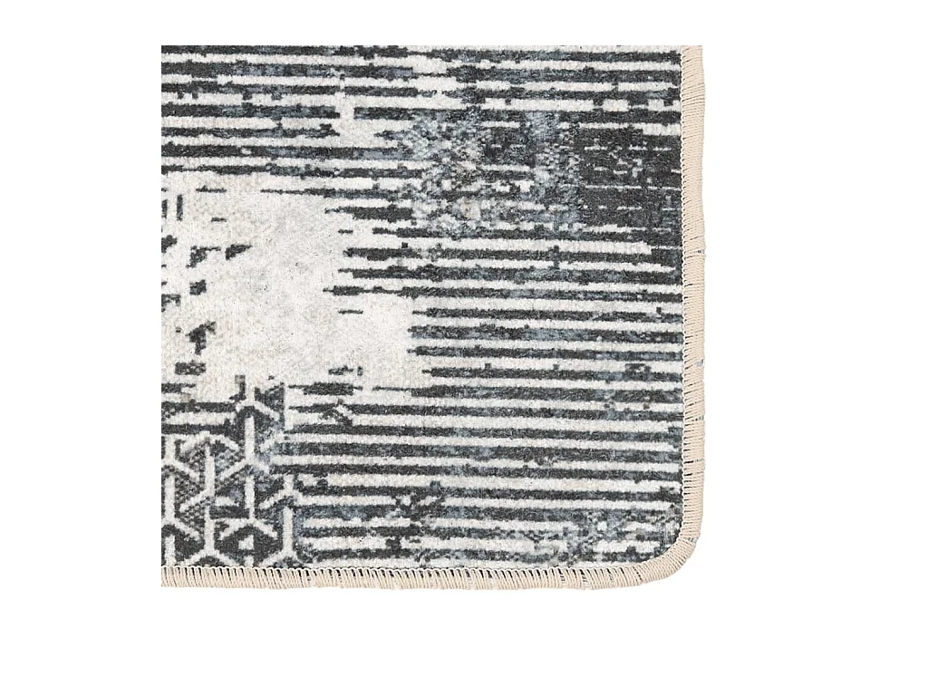 Wasbaar meerkleurig vloerkleed 80x150 cm antislip