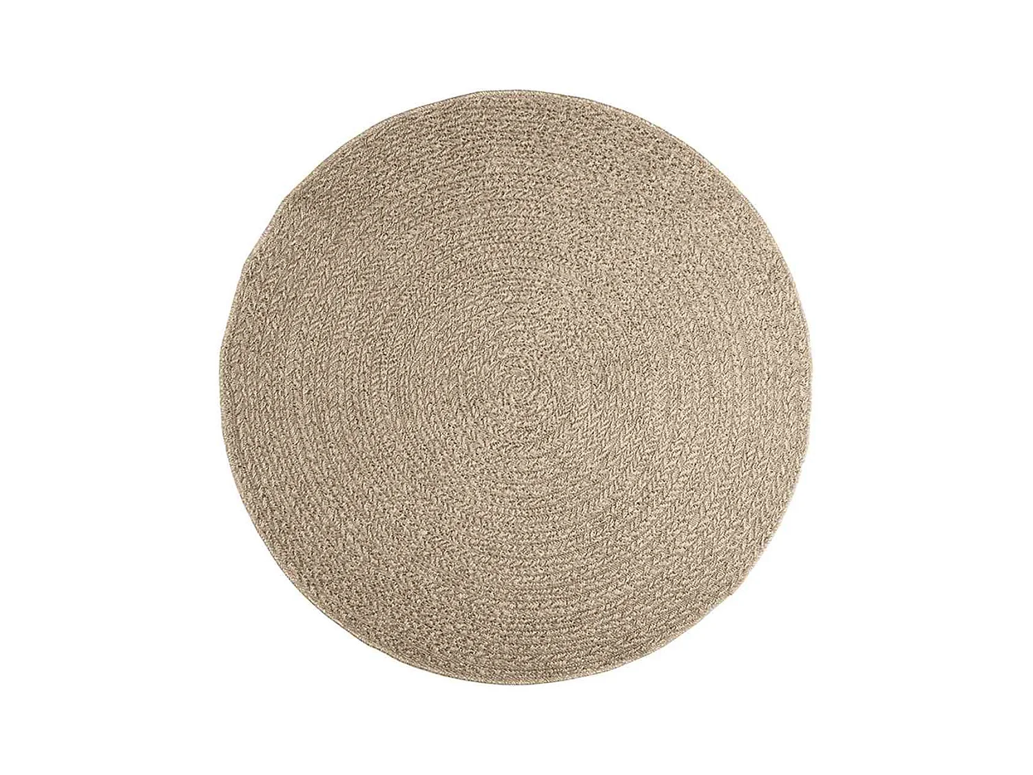 ZIZUR beige vloerkleed Ø 160cm jute look binnen en buiten