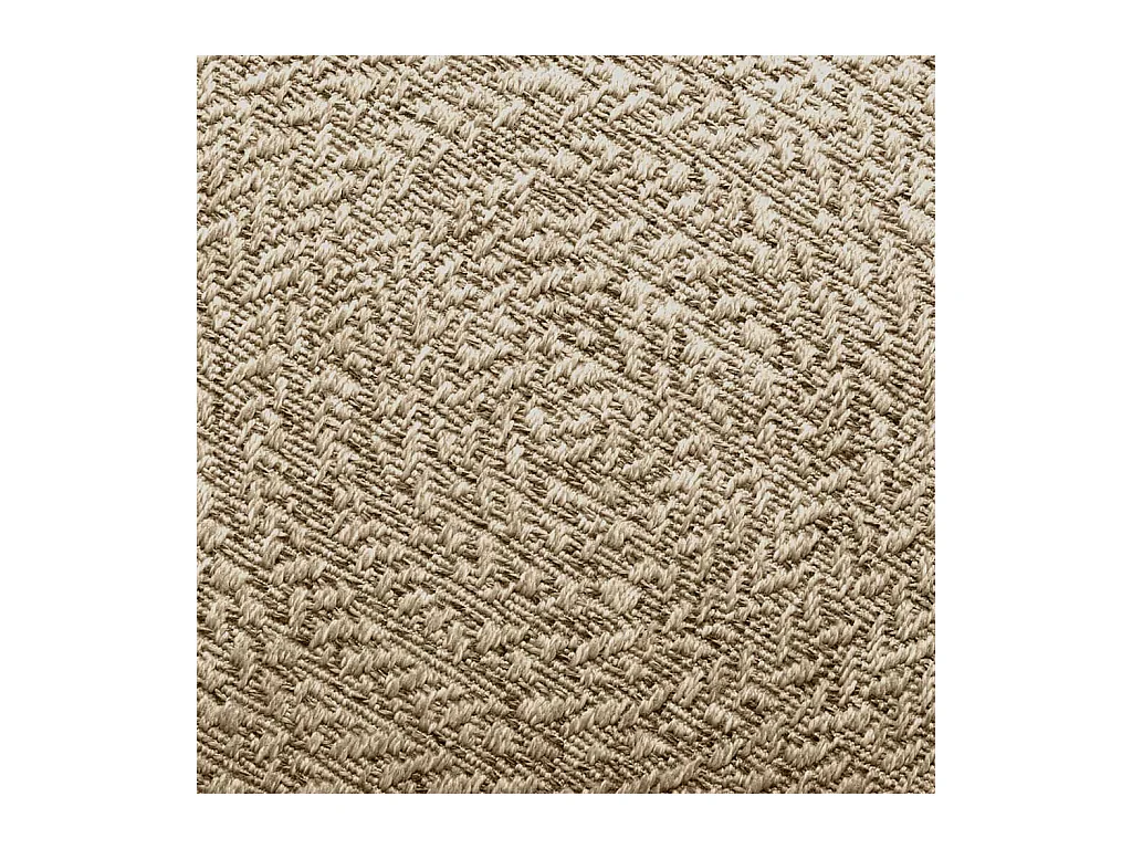 ZIZUR beige vloerkleed Ø 160cm jute look binnen en buiten