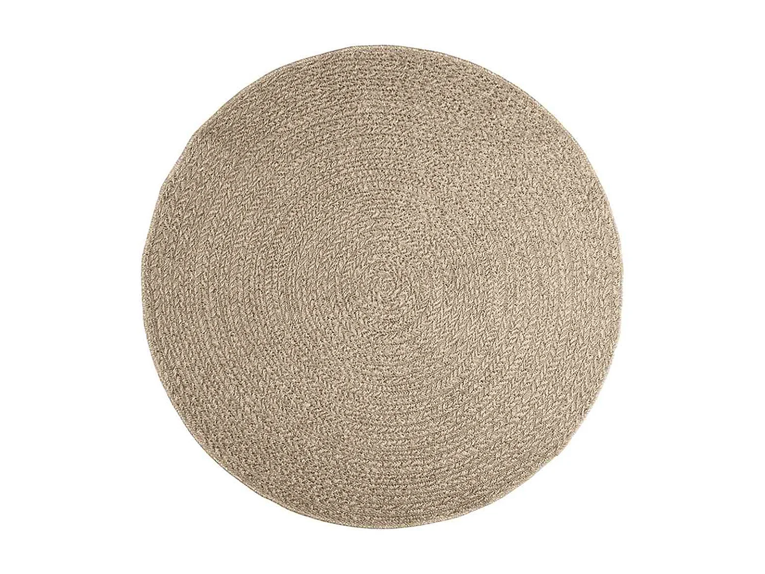 Tapis ZIZUR beige Ø 160cm aspect de jute intérieur et extérieur