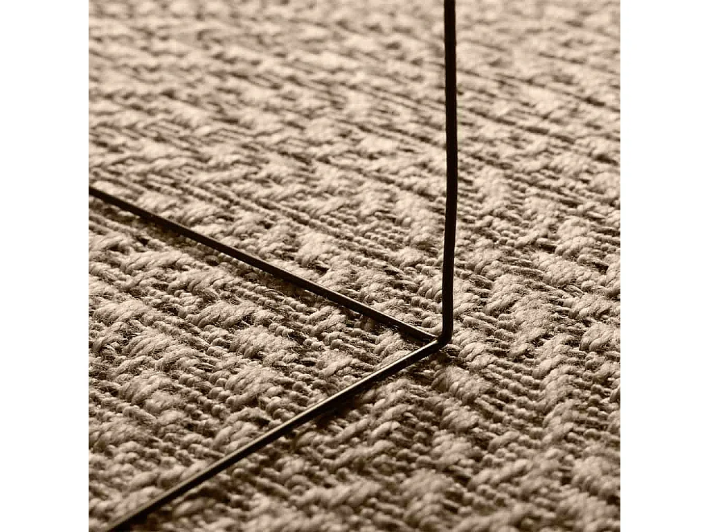 Tapis ZIZUR beige Ø 160cm aspect de jute intérieur et extérieur