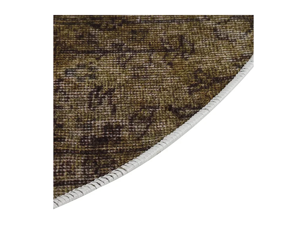 Tappeto lavabile multicolore Ø 200 cm antiscivolo