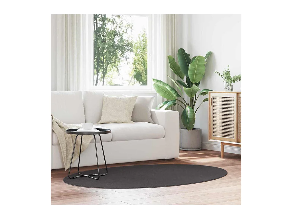 Tapis Anthracite 100 x 200 cm Polyester