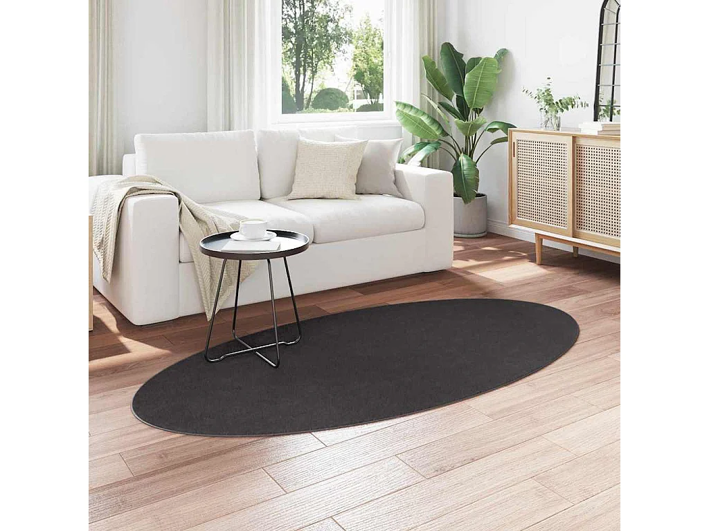 Tapis Anthracite 100 x 200 cm Polyester