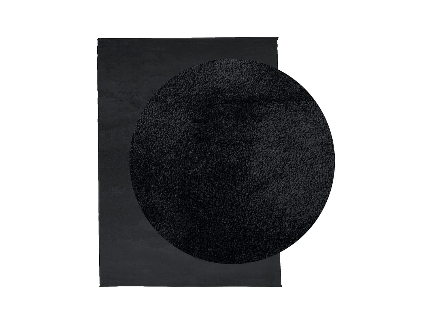 Tapis OVIEDO à poils courts noir 240x340 cm