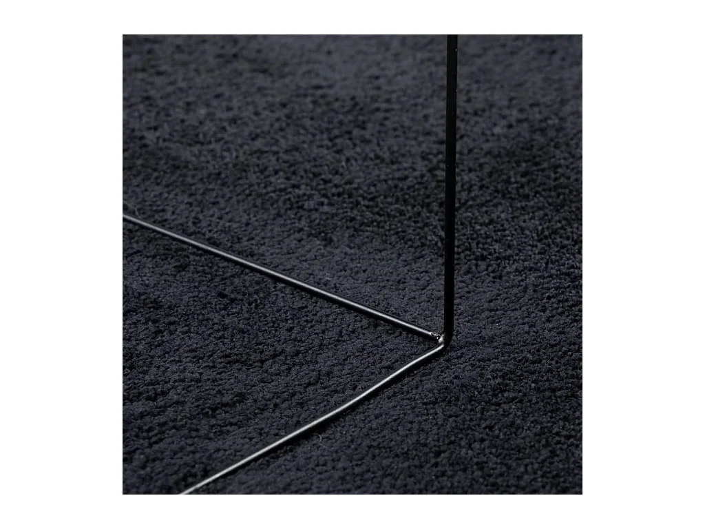 Tapis OVIEDO à poils courts noir 240x340 cm