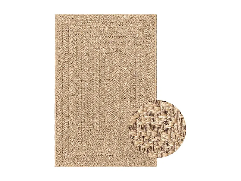Alfombra ZIZUR 200x290 cm efecto yute para interior y exterior