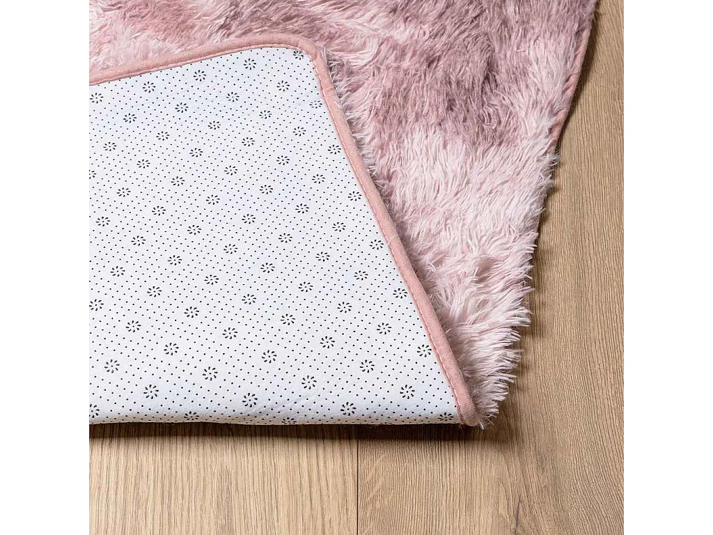 Tappeto Shaggy NAVARRA Rosa Cipria 240x240 cm