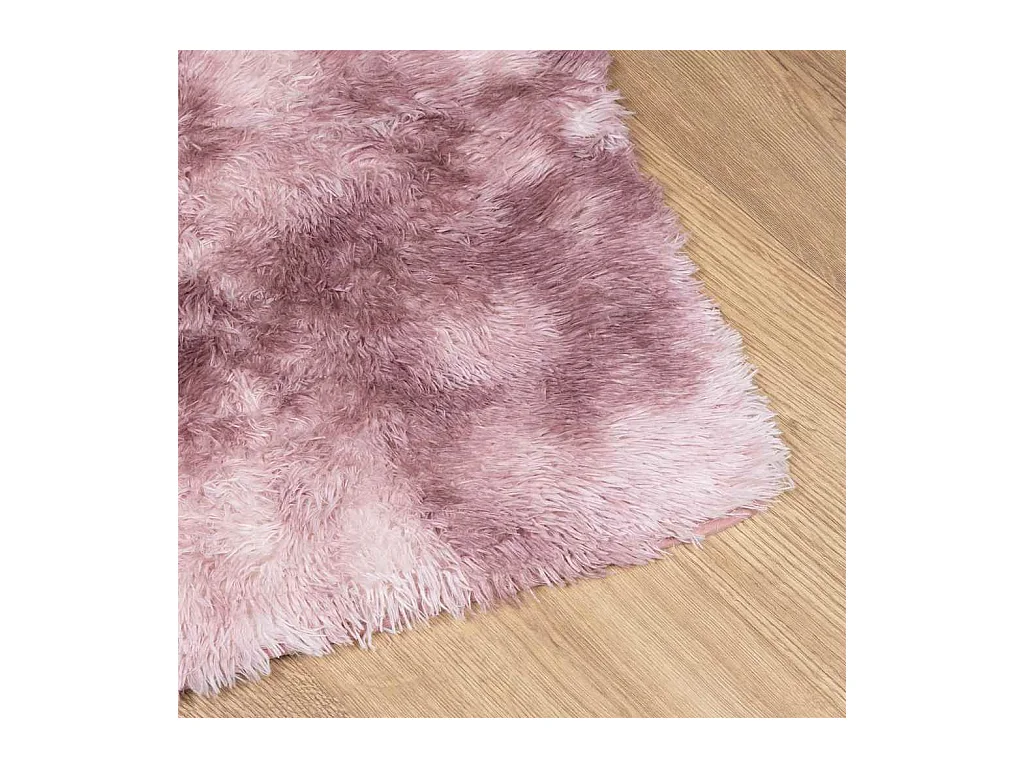 Alfombra peluda NAVARRA Rosa Polvo 240x240 cm