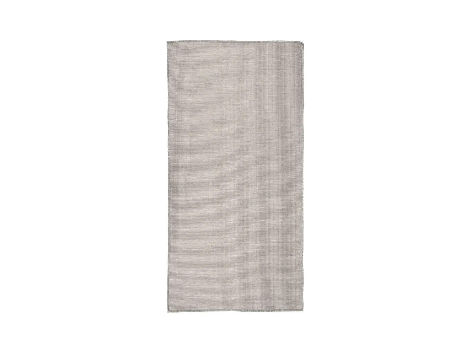 Tapis à tissage plat d'extérieur 100x200 cm Taupe