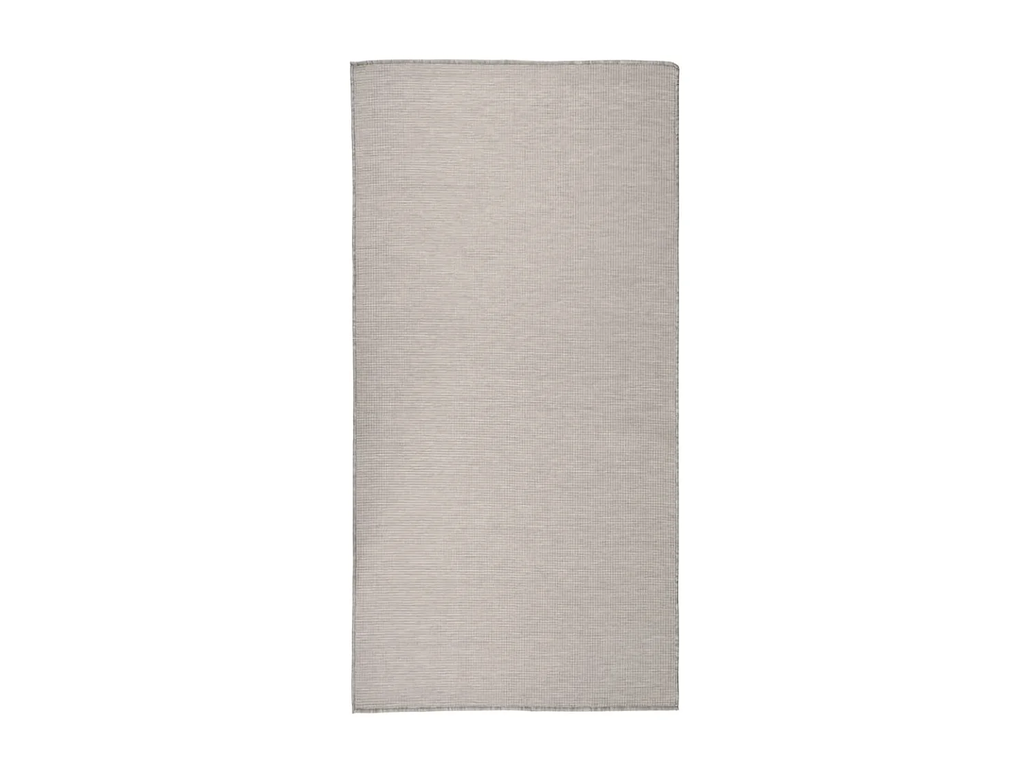 Tapis à tissage plat d'extérieur 100x200 cm Taupe