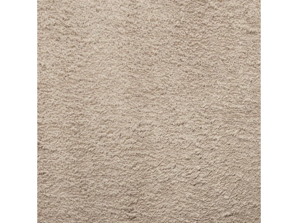 Alfombra HUARTE de pelo corto suave y lavable, color arena, 80x200 cm