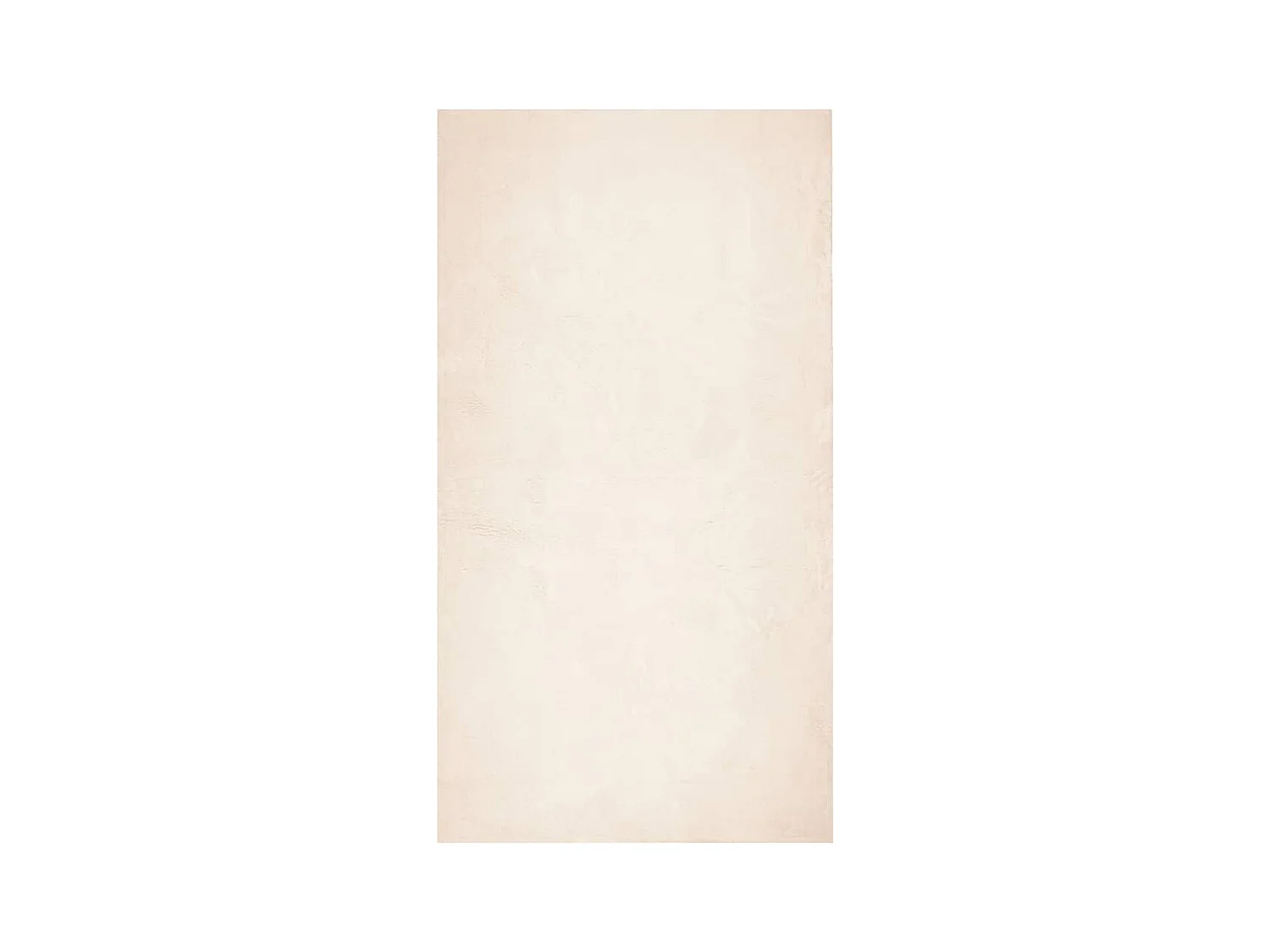 Tapis HUARTE à poils courts doux et lavable beige 60x110 cm