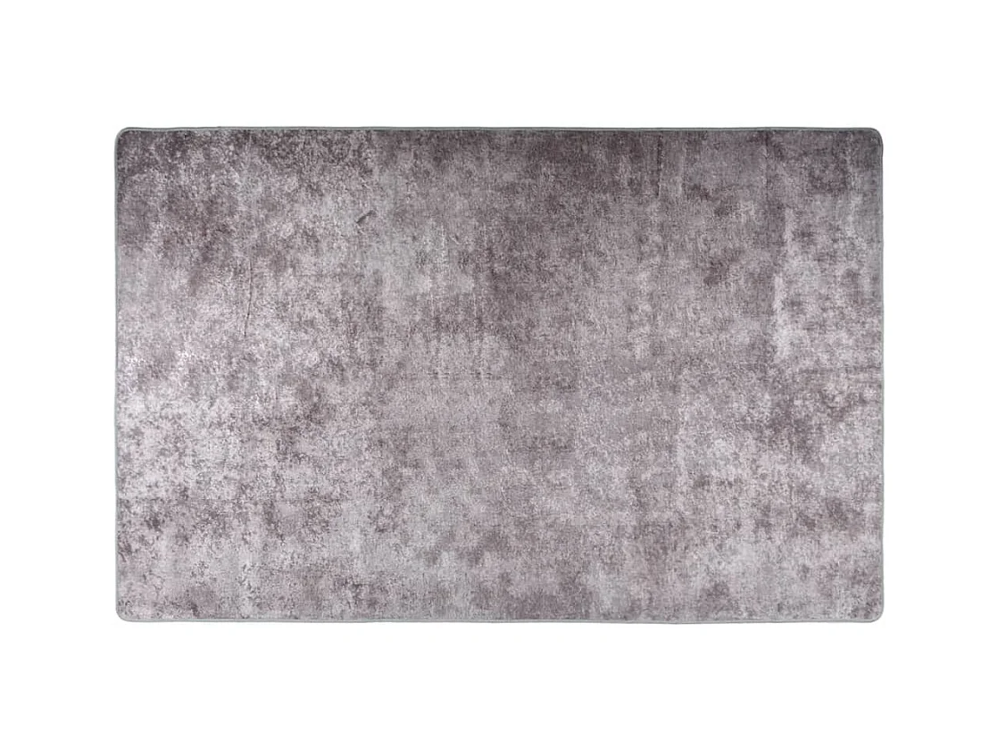 Tapis lavable antidérapant 80x150 cm Gris
