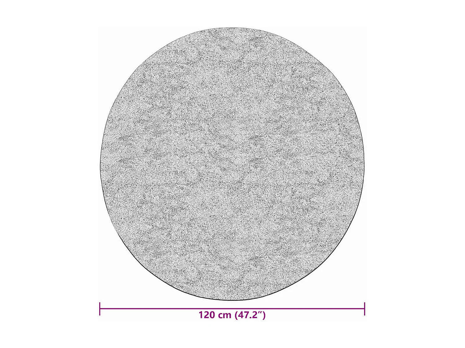 Tappeto Patchwork lavabile antiscivolo φ120 cm multicolore