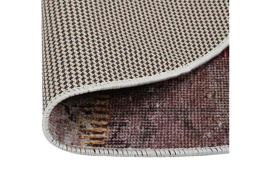 Tappeto Patchwork lavabile antiscivolo φ120 cm multicolore