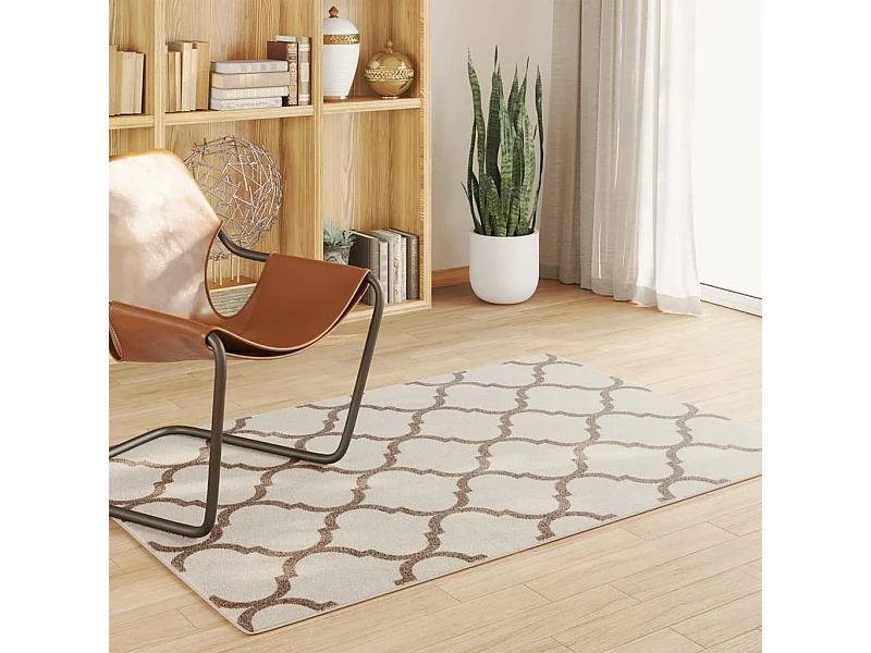 Binnen- en buitenvloerkleed met korte pool 120x180cm antislip