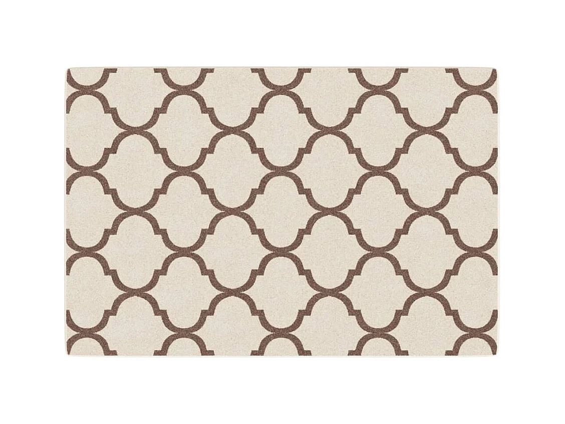 Binnen- en buitenvloerkleed met korte pool 120x180cm antislip