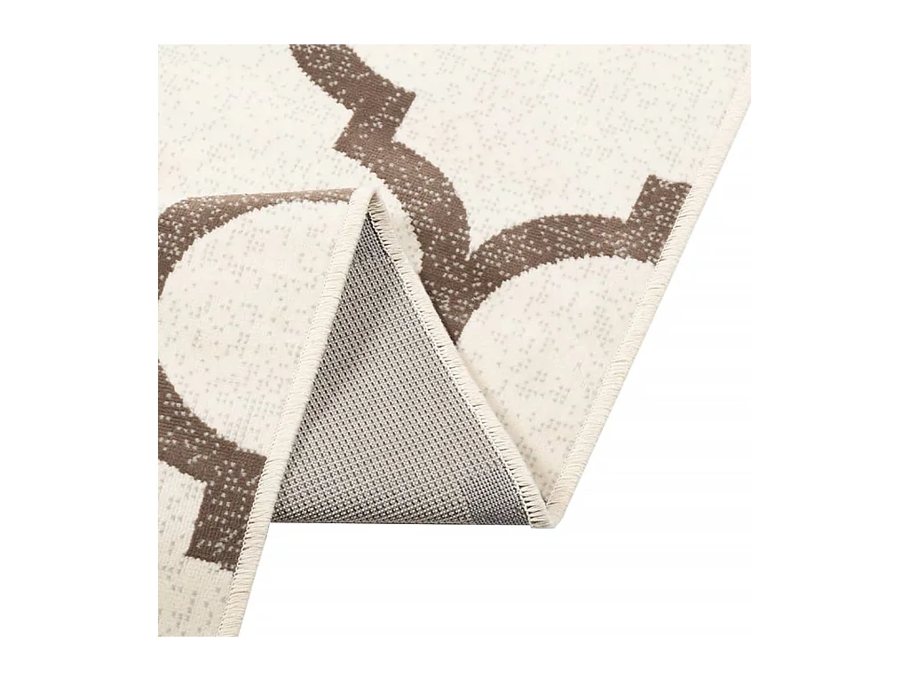 Binnen- en buitenvloerkleed met korte pool 120x180cm antislip