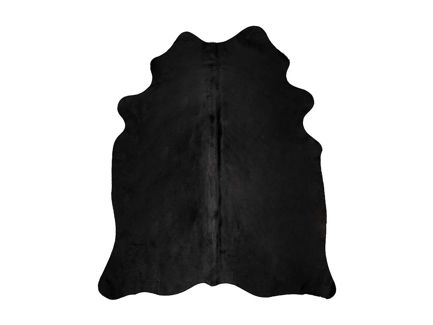 Tappeto in vera pelle di mucca nero 180x220 cm