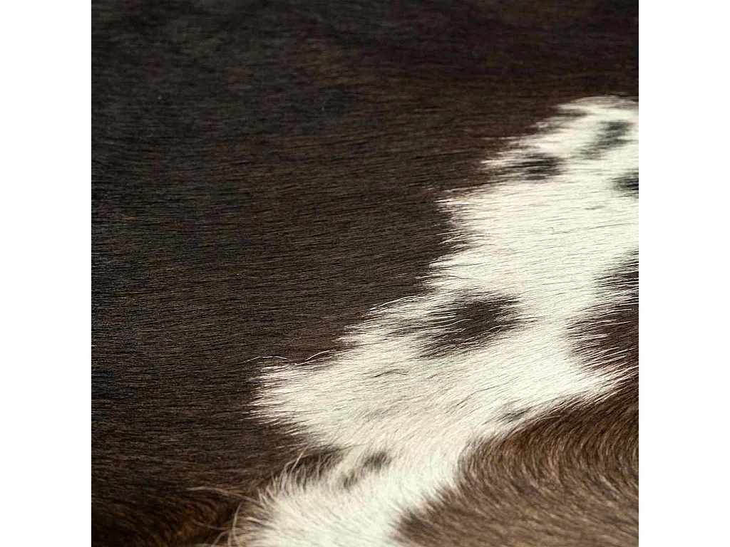 Tappeto in vera pelle di mucca nero 180x220 cm