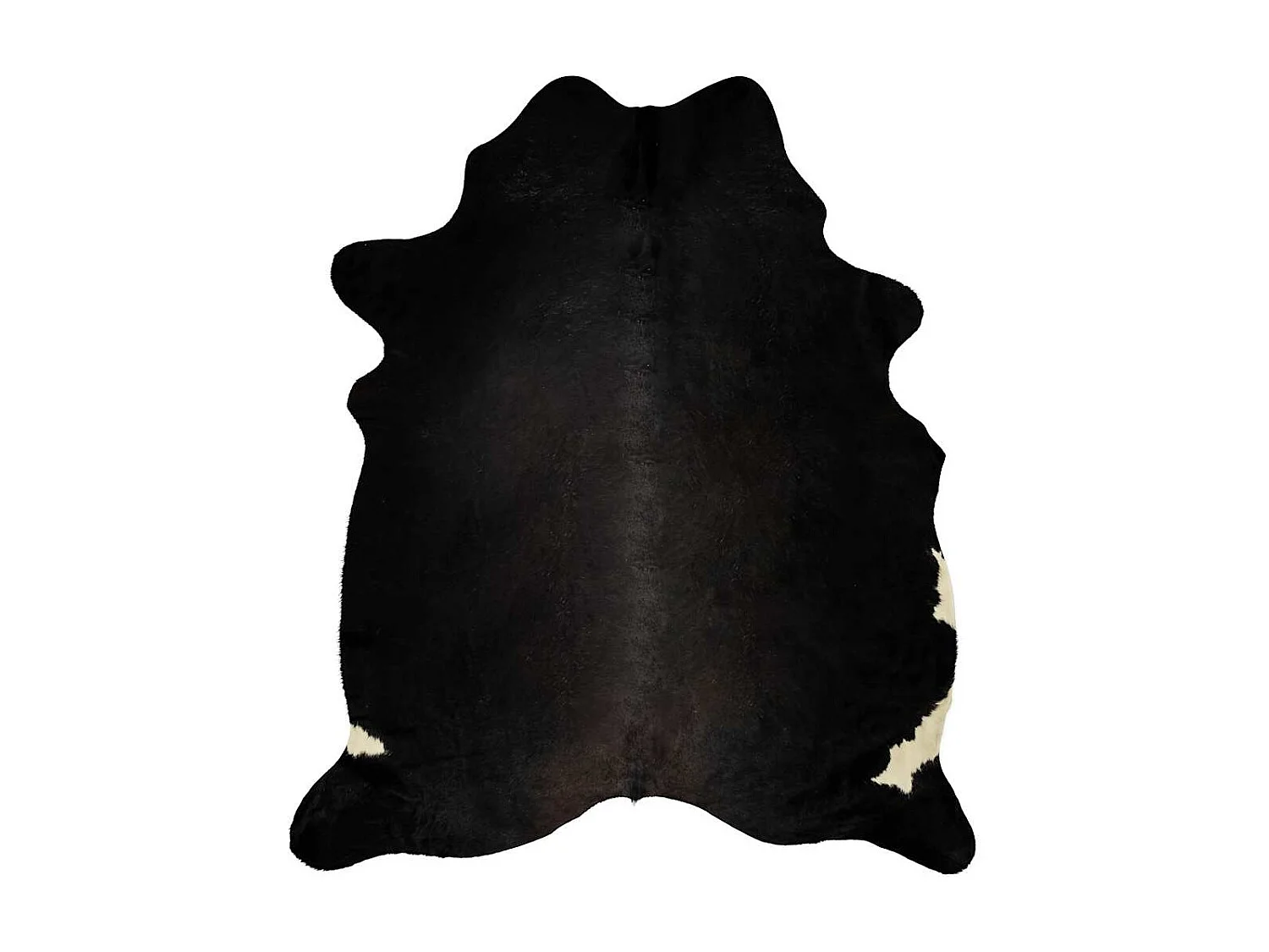 Tappeto in vera pelle di mucca nero 180x220 cm