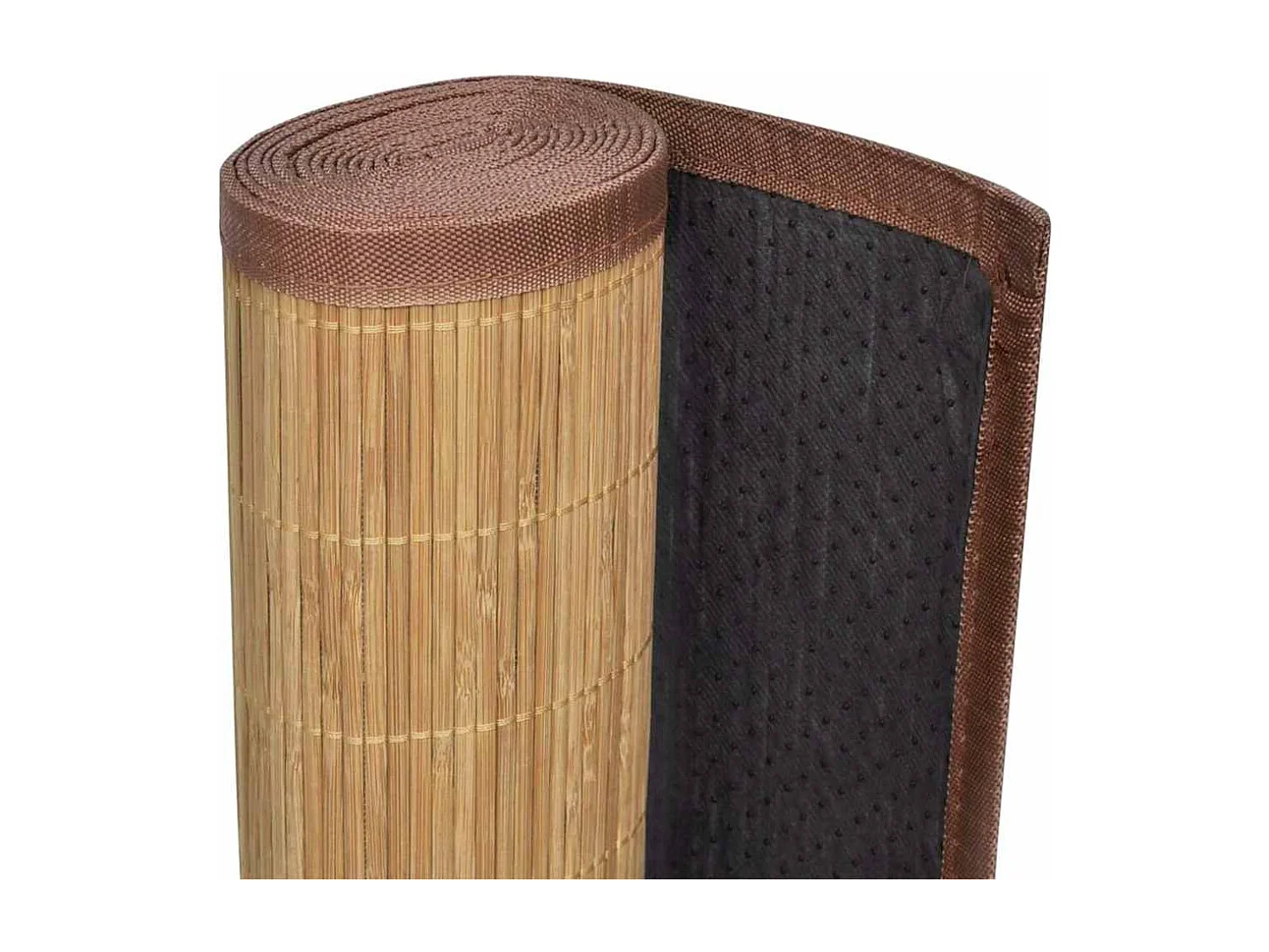 Alfombra de bambú 160x230 cm Marrón