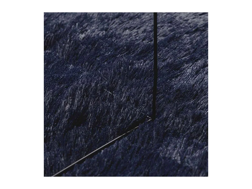 Tappeto shaggy a pelo lungo blu navy NAVARRA 120x170 cm