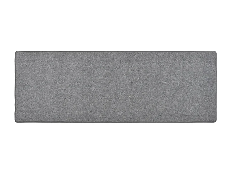 Alfombra de pasillo gris oscuro 50x150 cm