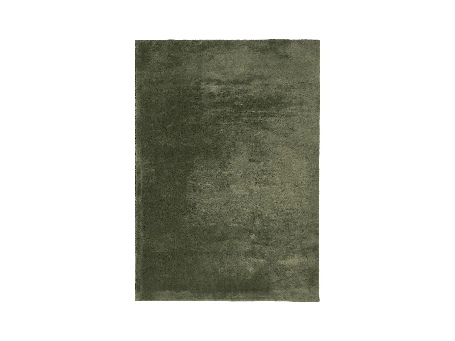 Tappeto morbido a pelo corto HUARTE lavabile verde foresta 200x280 cm