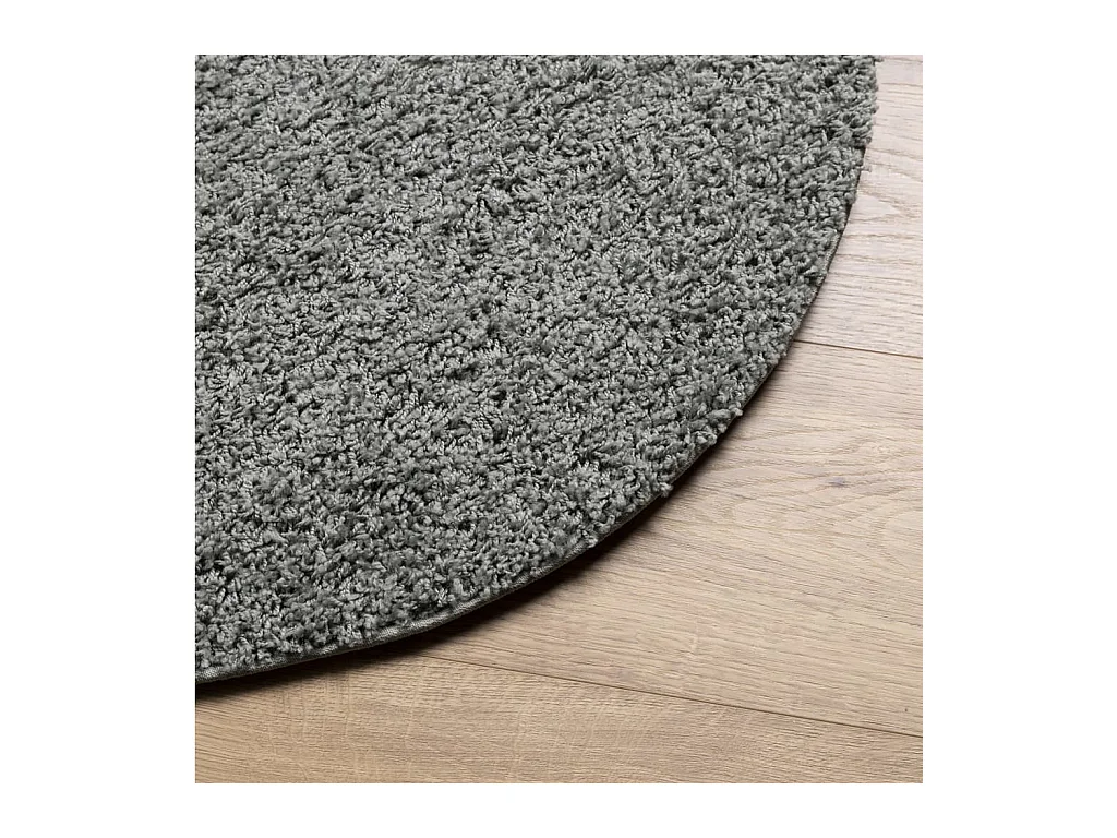 Alfombra peluda PAMPLONA, pelo largo, moderna, verde, Ø 100 cm