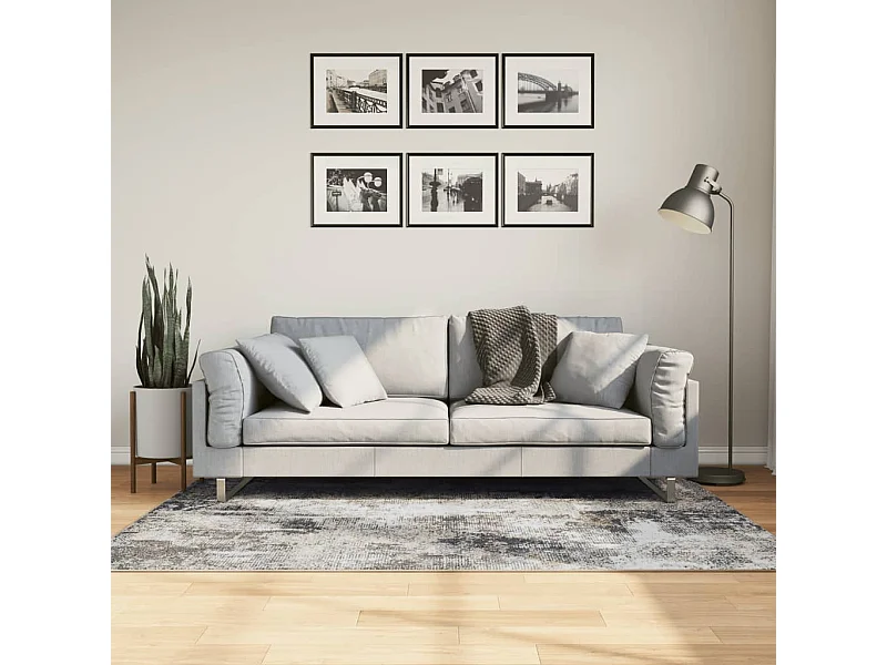 Wasbaar meerkleurig tapijt 120x180 cm antislip