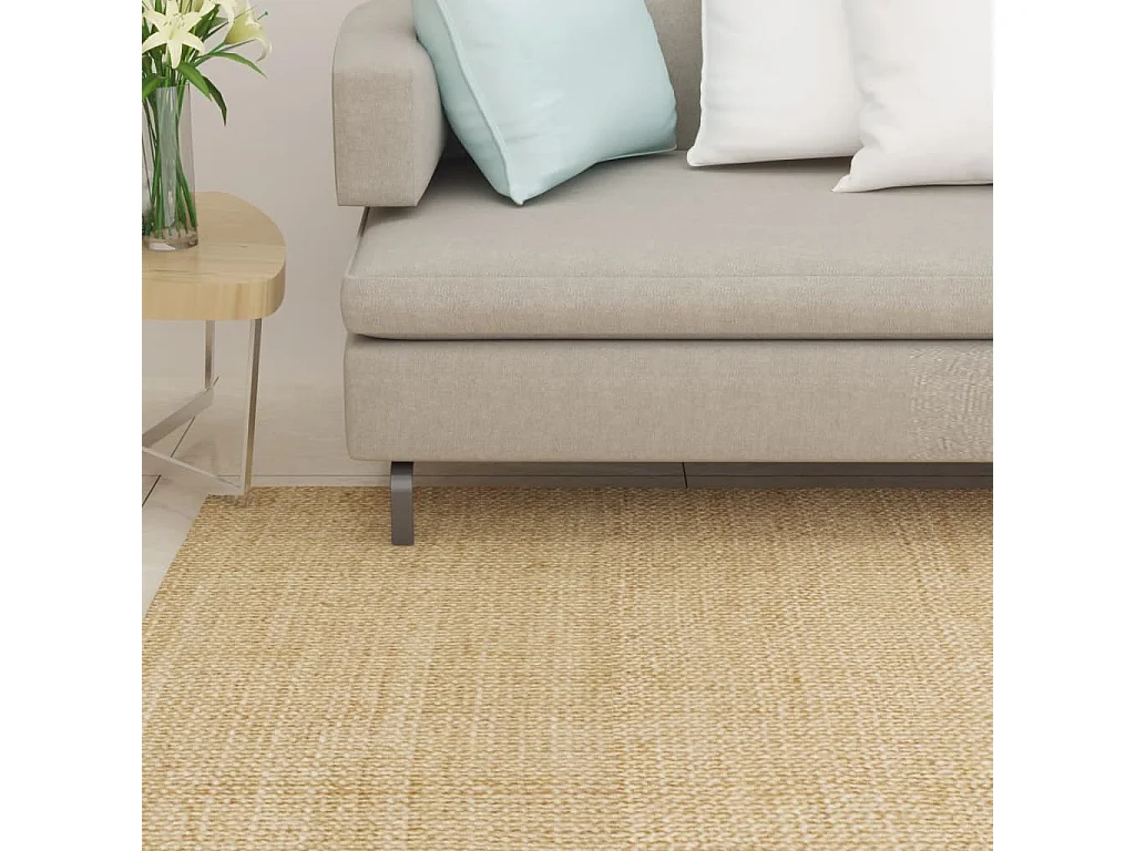 Alfombra de sisal natural 100x150 cm