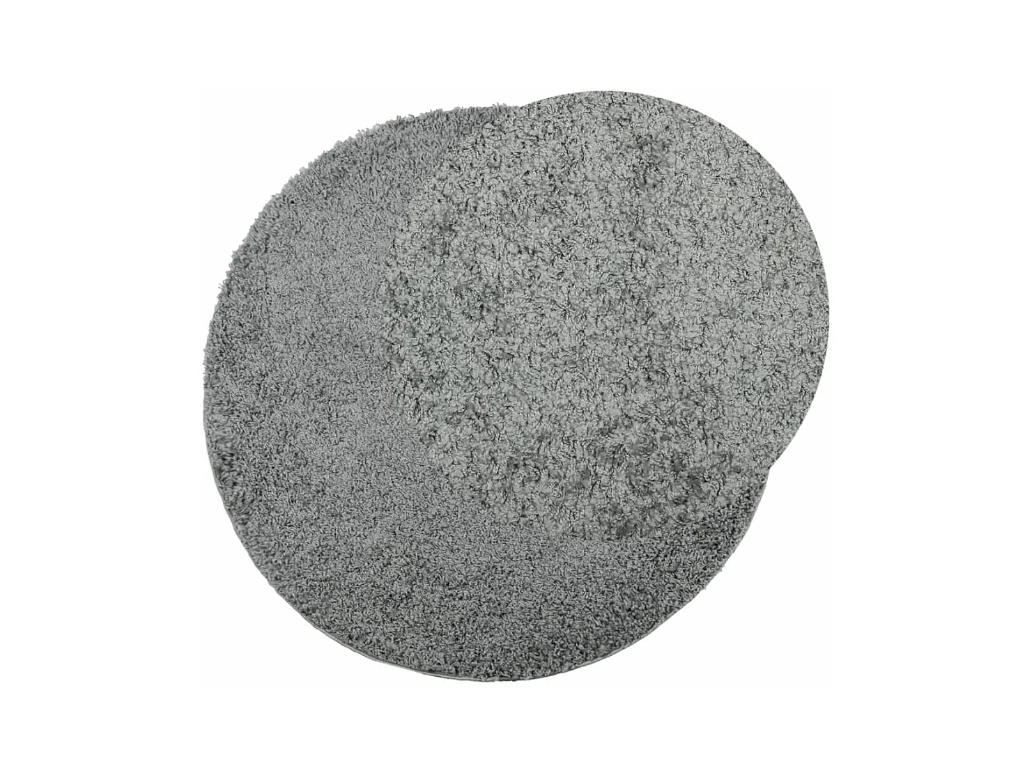 Alfombra peluda PAMPLONA, pelo largo, verde moderno, Ø 120 cm