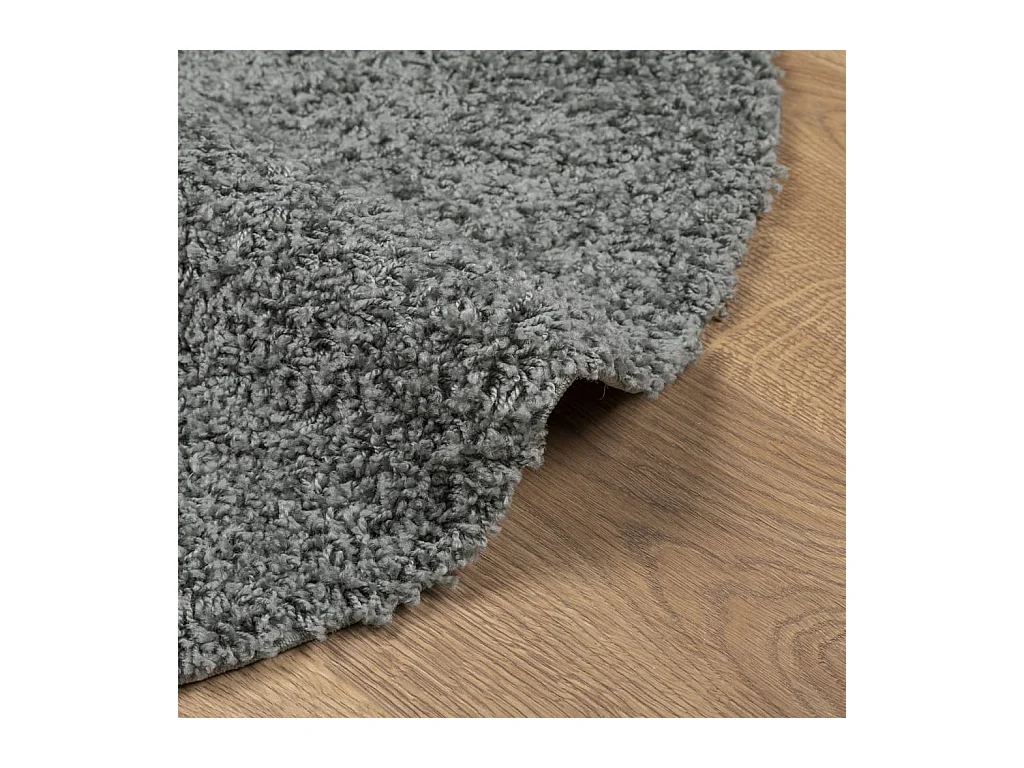 Alfombra peluda PAMPLONA, pelo largo, verde moderno, Ø 120 cm