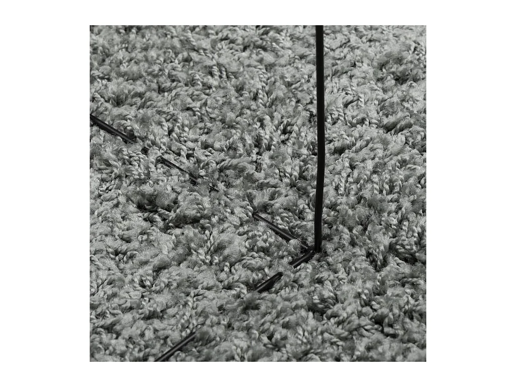 Alfombra peluda PAMPLONA, pelo largo, verde moderno, Ø 120 cm