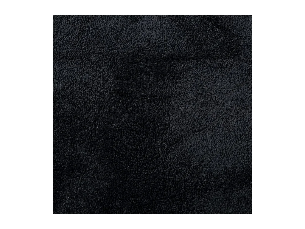 Alfombra de pelo corto OVIEDO negra Ø 120 cm