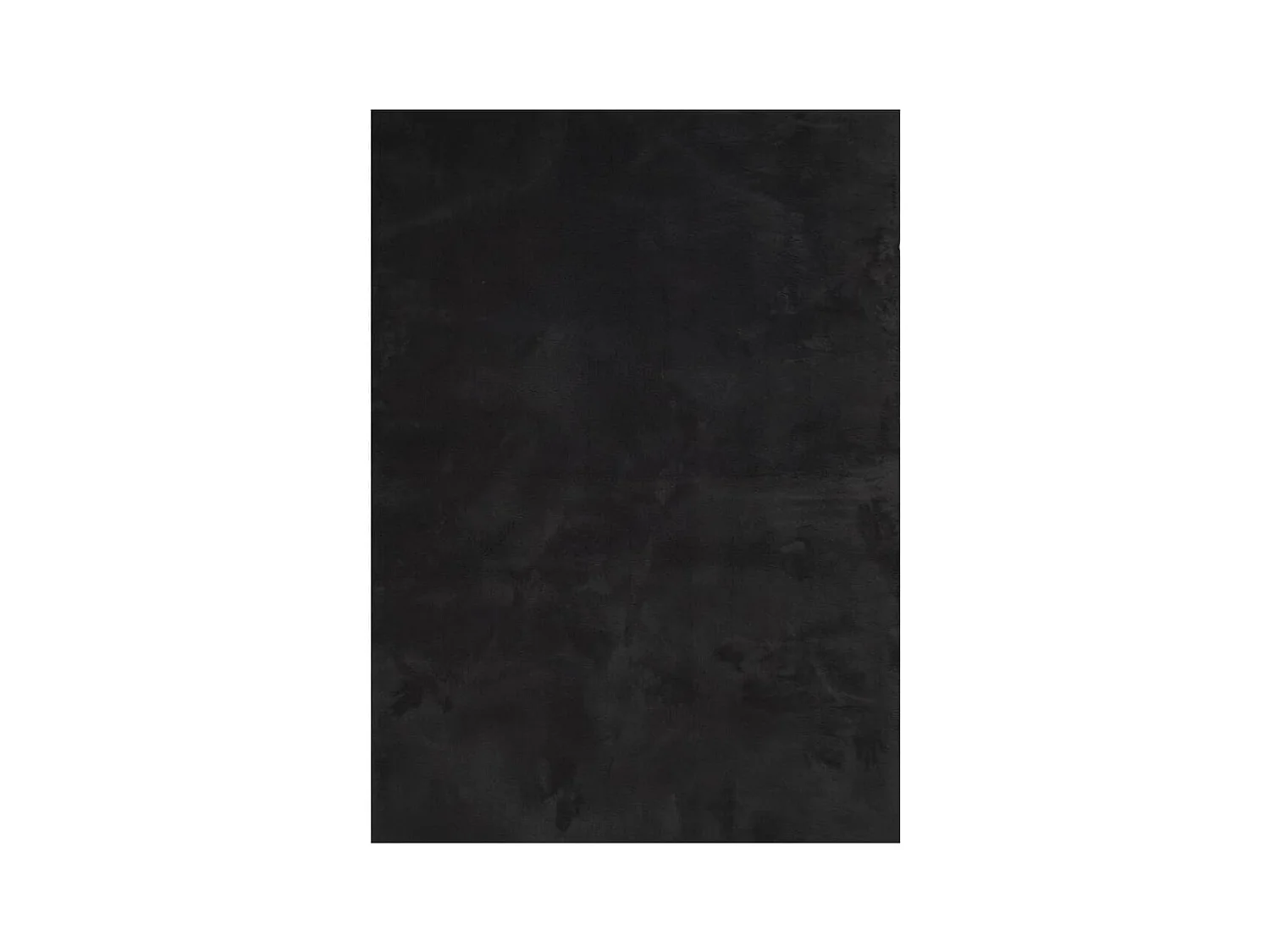 Alfombra HUARTE de pelo corto suave y lavable negra 160x230 cm