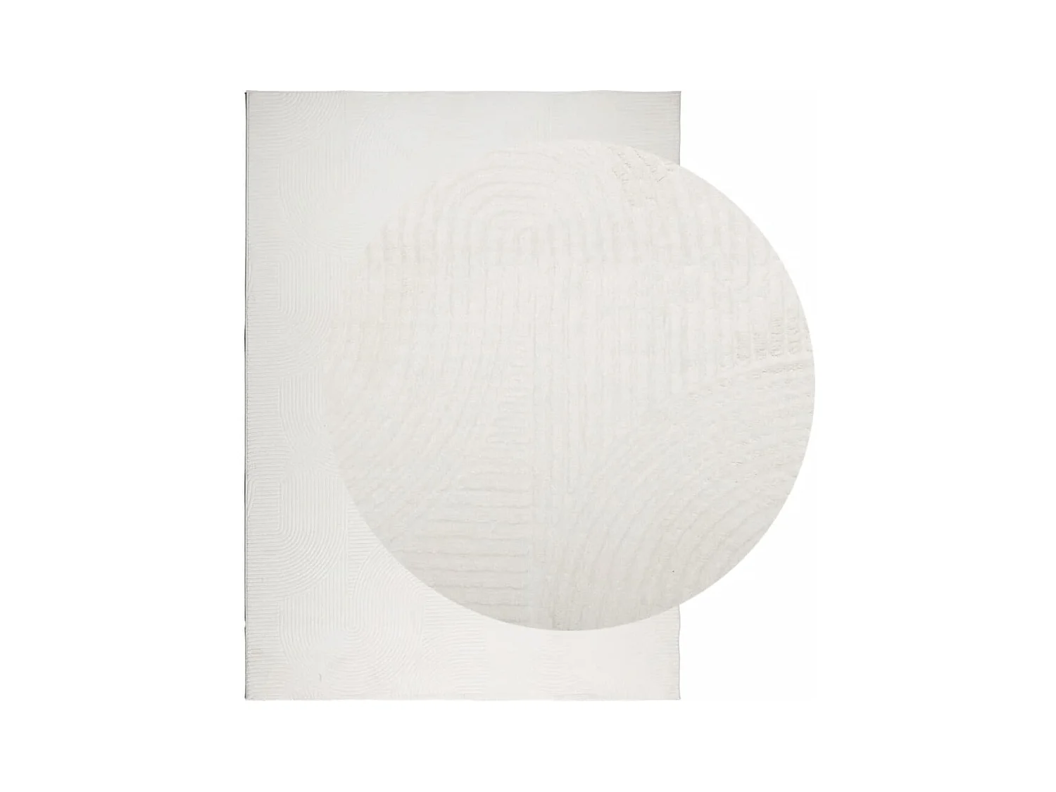 Tappeto a pelo corto IZA, stile scandinavo, crema, 240x340 cm