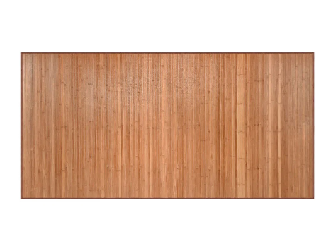 Tapis rectangulaire naturel 100x200 cm bambou